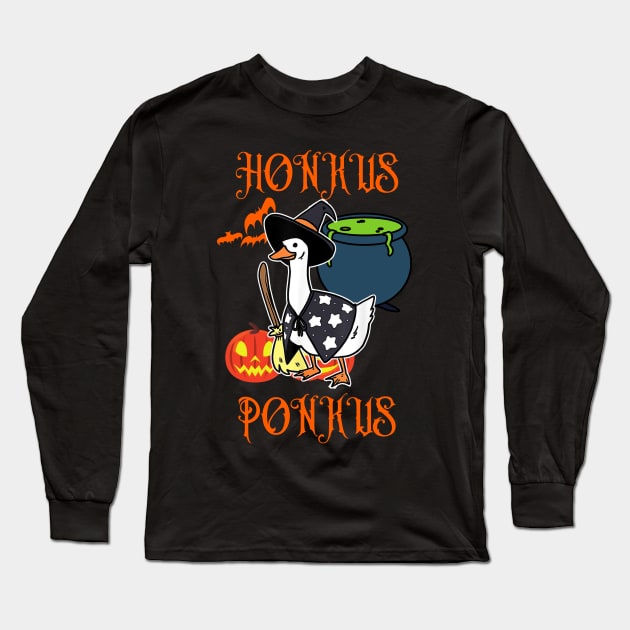 Honkus Ponkus | Honkus Ponkus Duck | Halloween Long Sleeve T-Shirt by OrionBlue